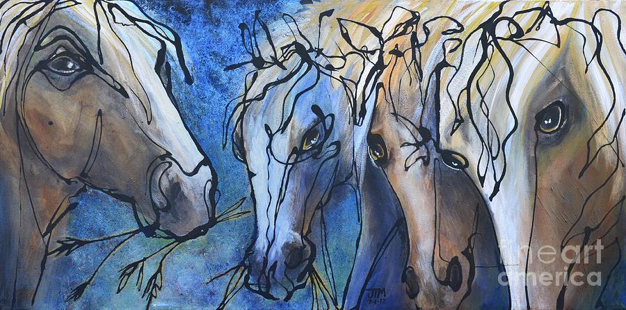 Herd Dynamics Painting by Jonelle T McCoy