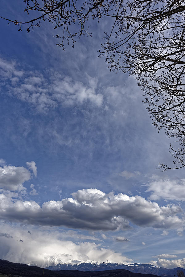 Abstract Photograph - Herd of clouds on the sky over Fagaras Mountains Romania by Adrian Bud Abstract Photograph - Herd of clouds on the sky over Fagaras Mountains Romania by Adrian Bud