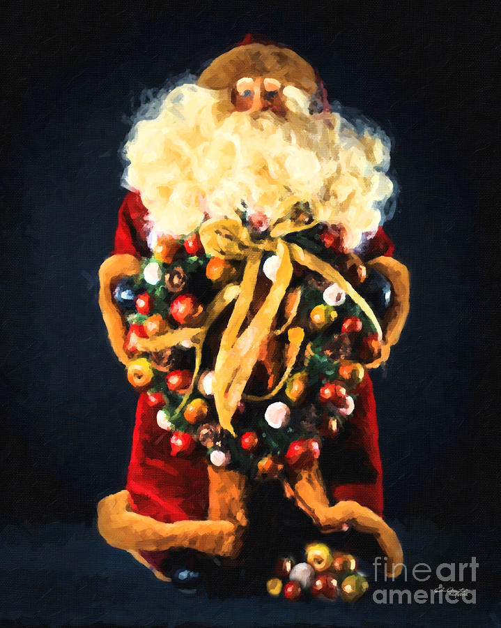 Here comes Santa Painting by Chris Armytage