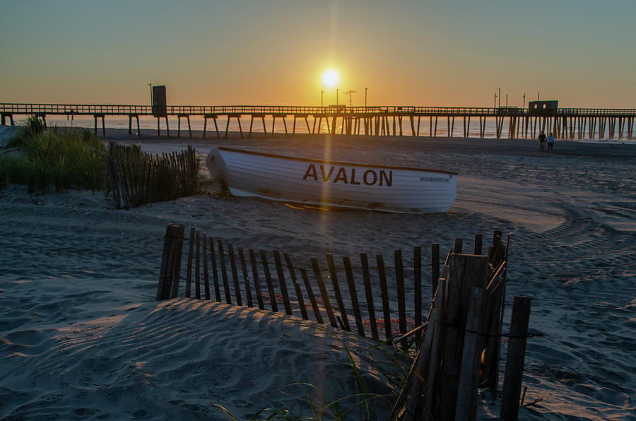 Here Comes the Sun - Avalon New Jersey Photograph by Bill Cannon