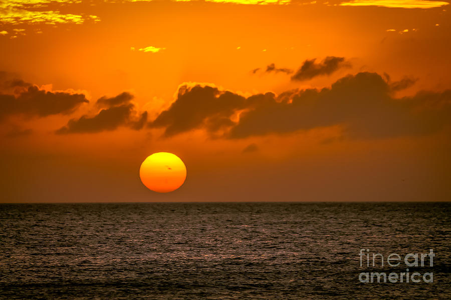 Sunset Photograph - Here goes the Sun by Claudia M Photography
