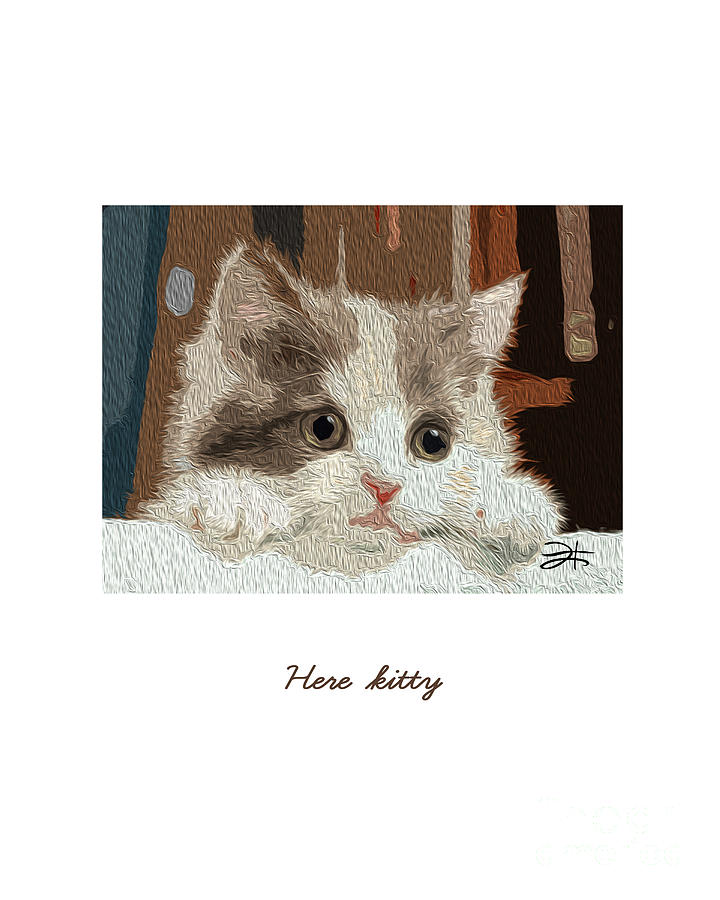 Here Kitty Painting by Francelle Theriot
