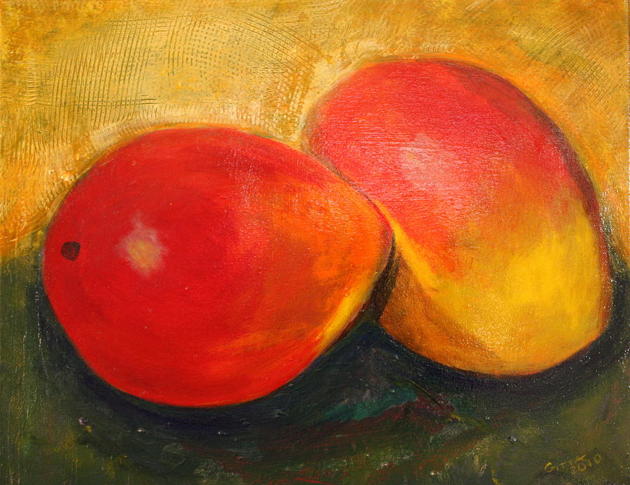 Here We Mango Again Painting by Gitta Brewster
