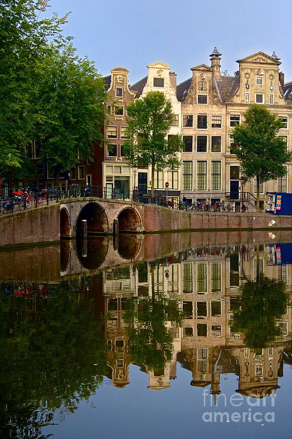 Abstract Photograph - Herengracht canal. Amsterdam. Netherlands. Europe by Bernard Jaubert