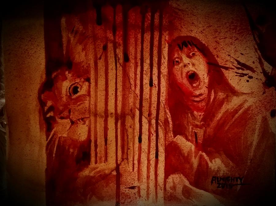 The Shining Painting - Heres Kitty by Ryan Almighty