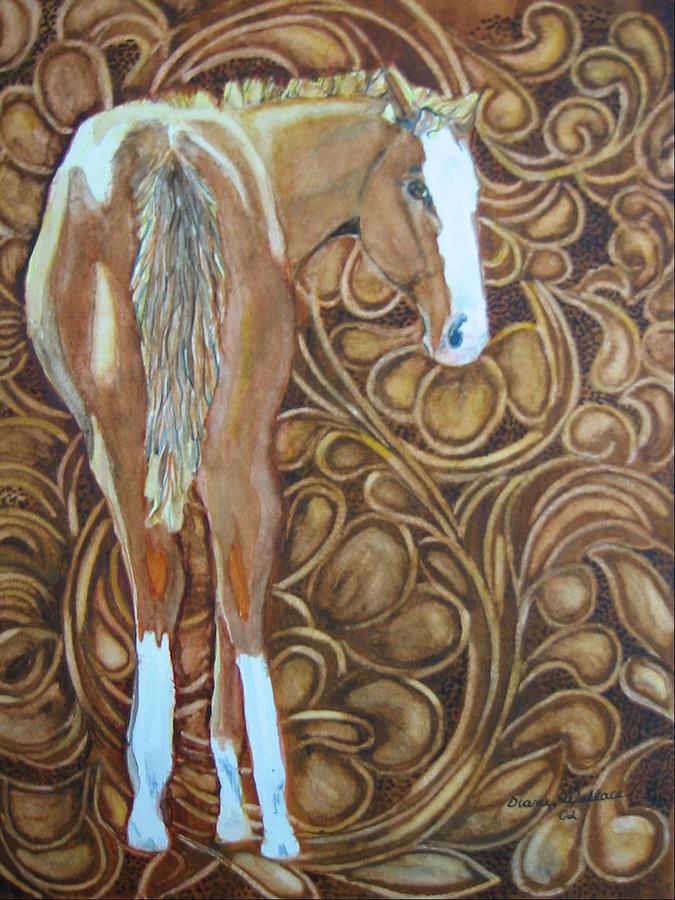 Horse Painting - Heres Looking At You by Diane Wallace