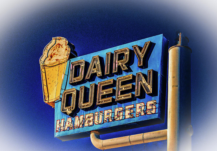 Heritage Dairy Queen Neon Sign Photograph by Paul LeSage
