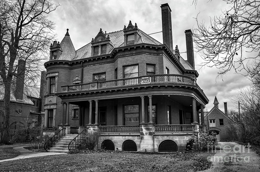 Heritage Hill Mansion In Black And White Photograph by Kirt Tisdale