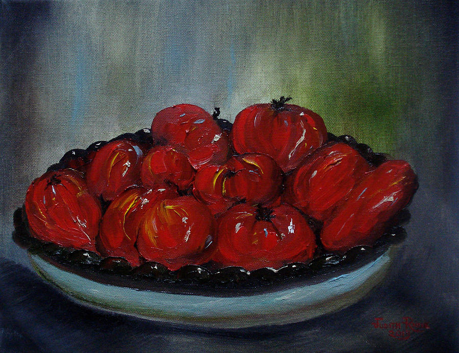 Heritage Tomatoes Painting by Judith Rhue