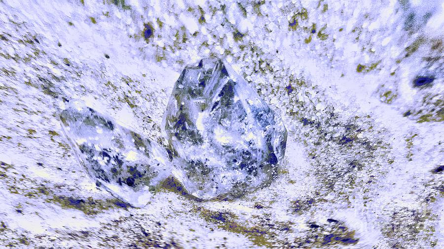 Herkimer Diamonds Digital Art by Rachel Hannah