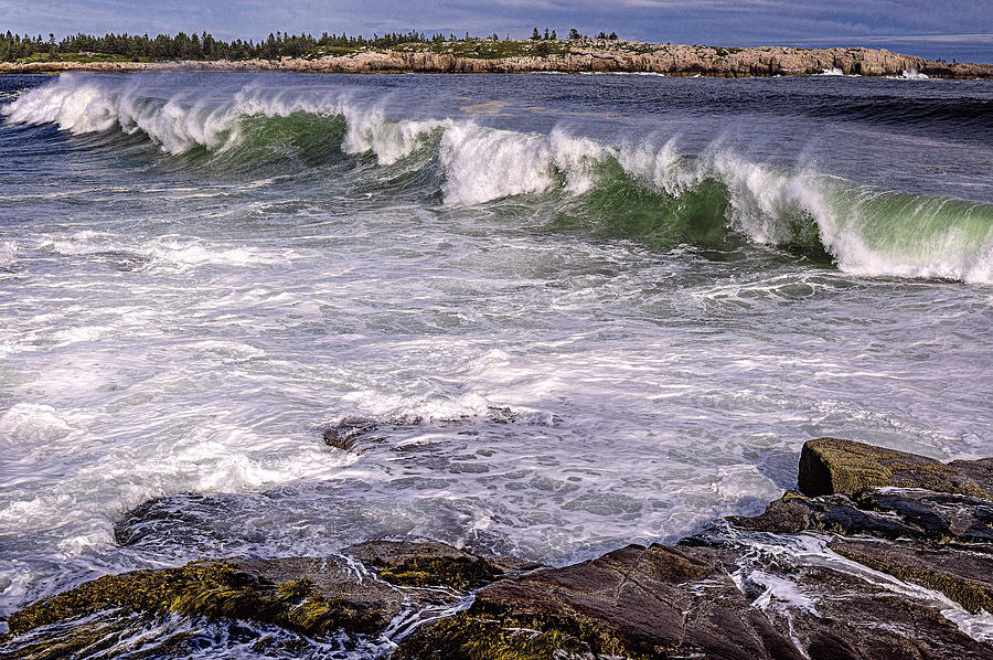 Hermine Influence At Acadia Schoodic Point Photograph by Marty Saccone