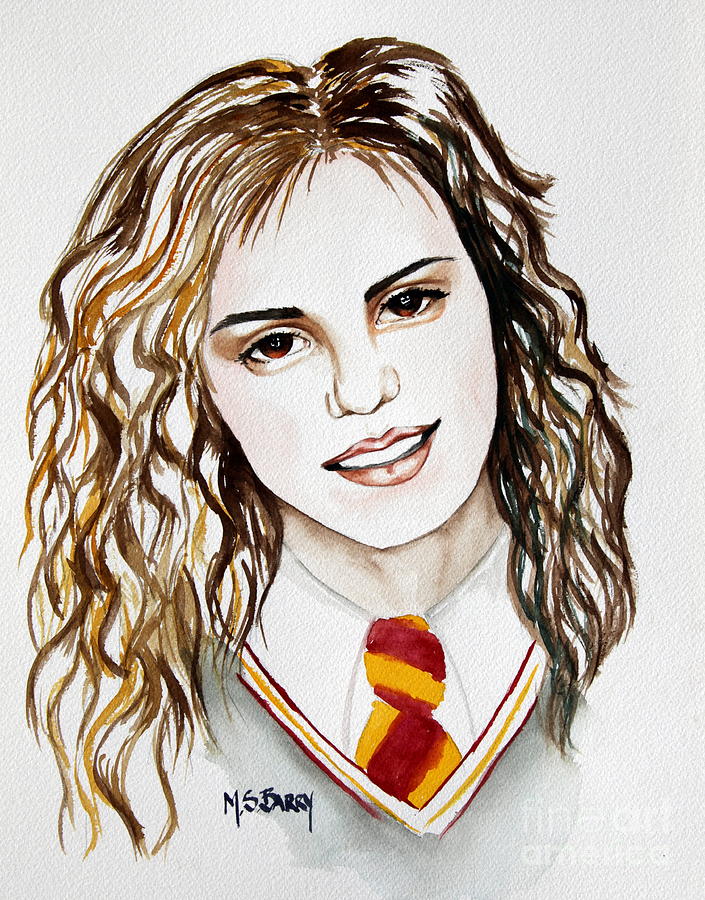 Hermoine Granger Painting by Maria Barry
