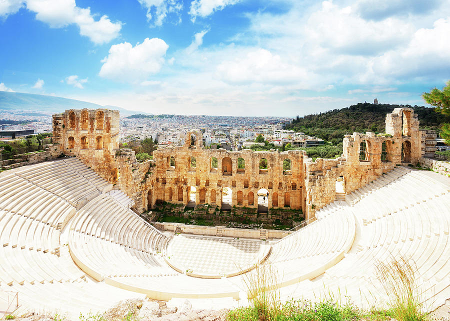 Herodes Atticus Amphitheater of Acropolis, Athens Photograph by Anastasy Yarmolovich