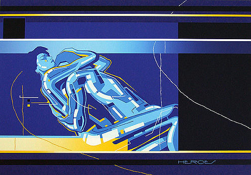 Heroes in Blue Painting by David Hargreaves
