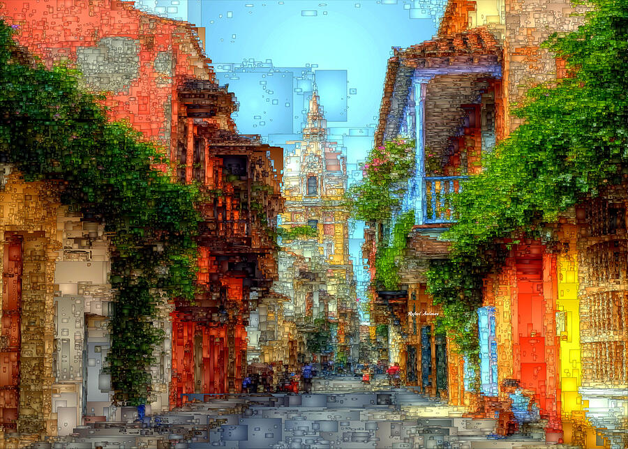 Heroic City, Cartagena de Indias Colombia Digital Art by Rafael Salazar