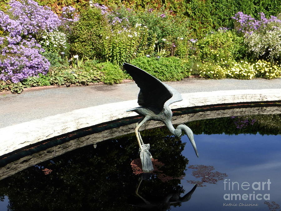 Heron Sculpture Photograph by Kathie Chicoine