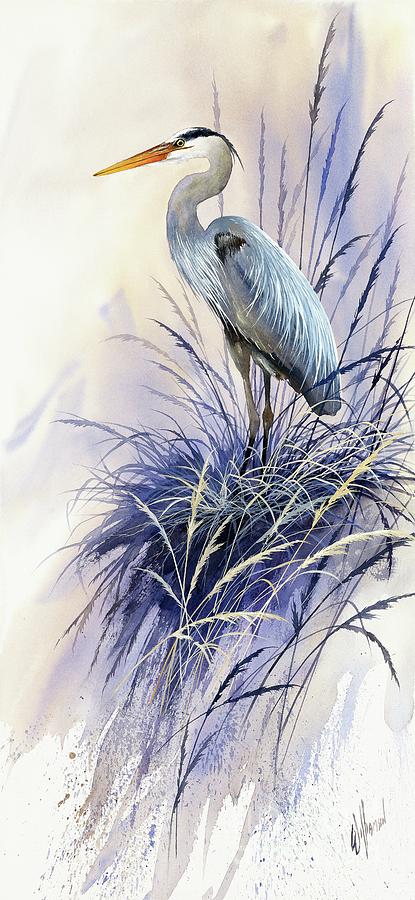 Herons Grace Painting by James Williamson
