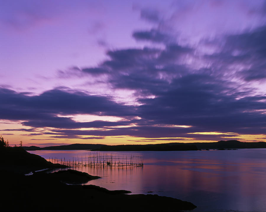 Herring Weir, sunset Photograph by Gary Shepard - Fine Art America