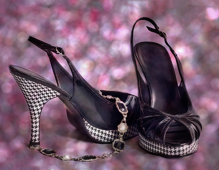 Herringbone Party Sandals Shoe Art Photograph by Patti Deters
