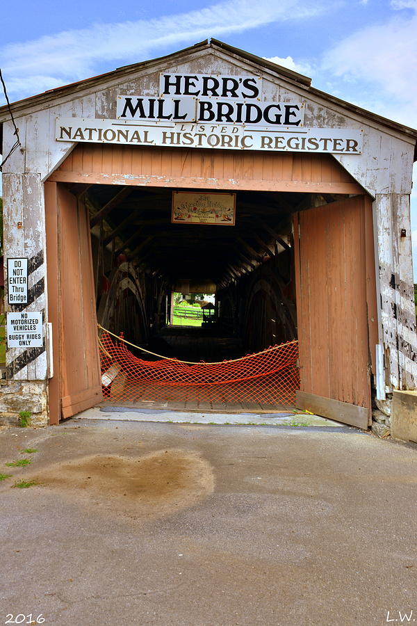 Herrs Mill Bridge National Historic Register Photograph by Lisa Wooten