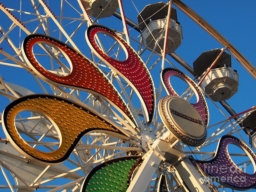 Hershey Ferris Wheel Of Color Photograph