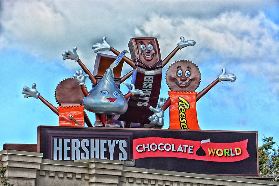 Hersheys Chocolate World Sign Photograph by Mike Martin