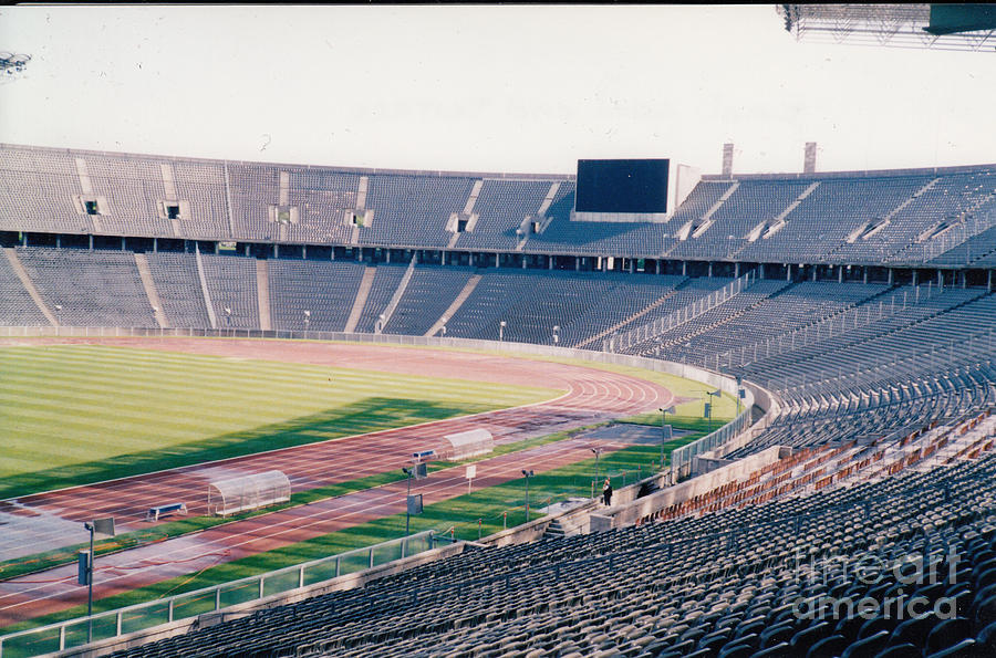 Hertha Berlin - Berlin Olympic  Stadium - East Goal Stand - May 2000 Photograph by Legendary Football Grounds