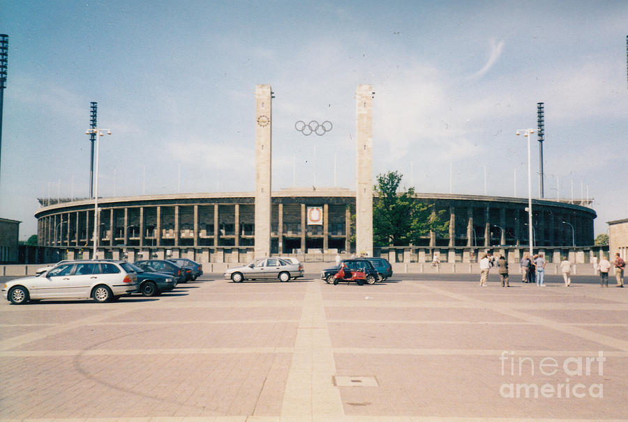 Hertha Berlin - Berlin Olympic  Stadium - Exterior Main Entrance  - May 2000 Photograph by Legendary Football Grounds