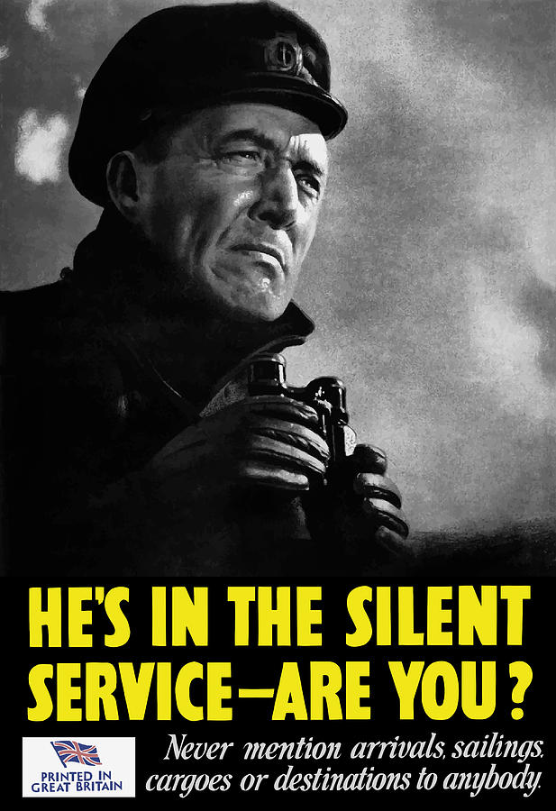 Vintage Painting - Hes In The Silent Service - Are You by War Is Hell Store