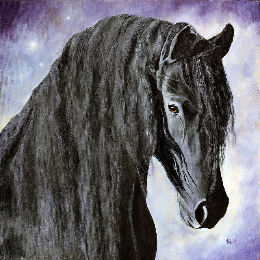 Картина Фризская лошадь
