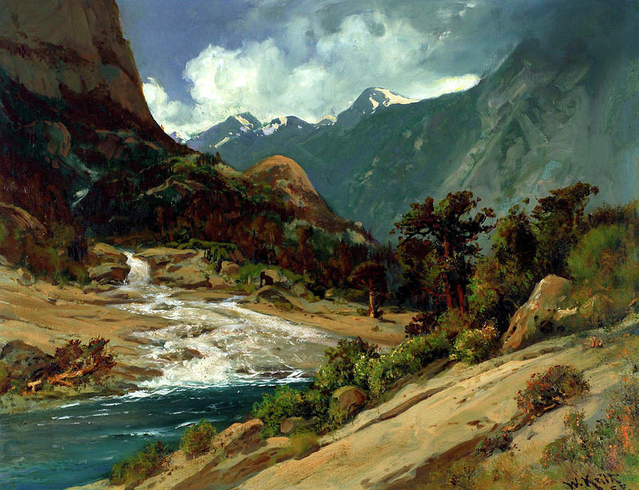 Hetch Hetchy Side Canyon Painting by Mountain Dreams