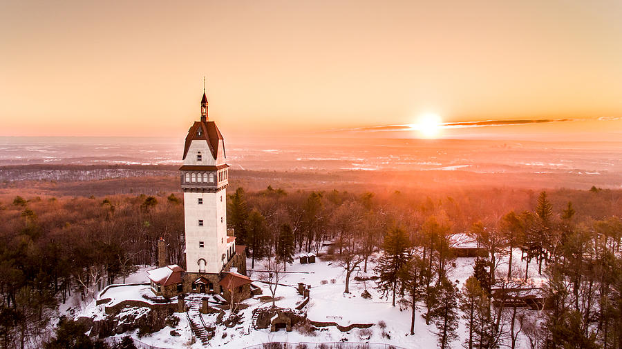 Heublein Tower in Simsbury Connecticut Photograph by Mike Gearin
