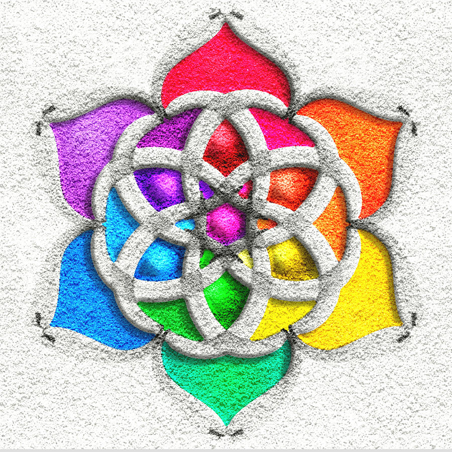 Hexagram in Sand Digital Art by Amanda Pandolfi - Pixels