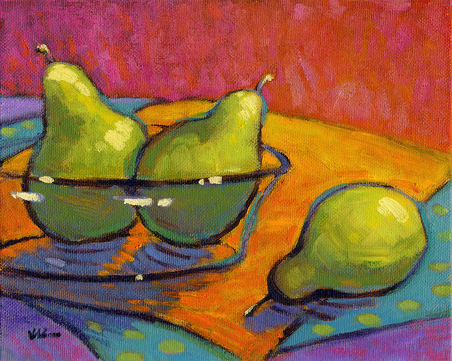 Pear Painting - Hey, Jump In. by Konnie Kim
