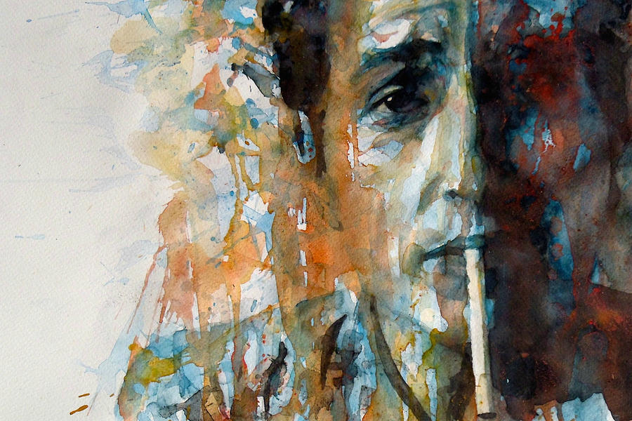 Bob Dylan Painting - Hey Mr Tambourine Man @ Full Composition by Paul Lovering