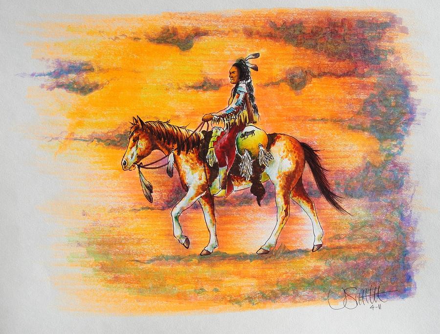 Native Painting - Hi Lighter Pen Painting 1 by Jimmy Smith
