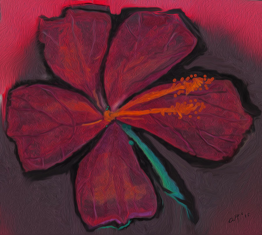 Hibiscus Digital Art by Amy Shaw