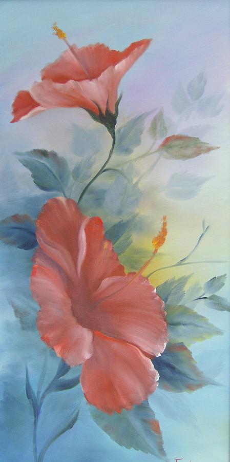 Hibiscus Painting by Debra Campbell