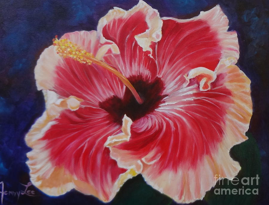 Hibiscus Painting by Jenny Lee