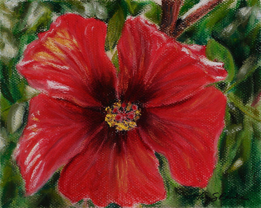 Nature Painting - Hibiscus by Mary Benke