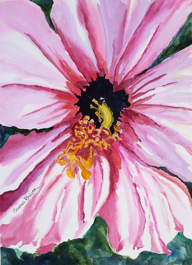 Hibiscus Painting by Susan Bauer