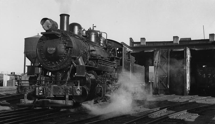 Chicago And North Western Steam Engine With Tender in Rapid City South Dakota - 1937 Photograph by Chicago and North Western Historical Society