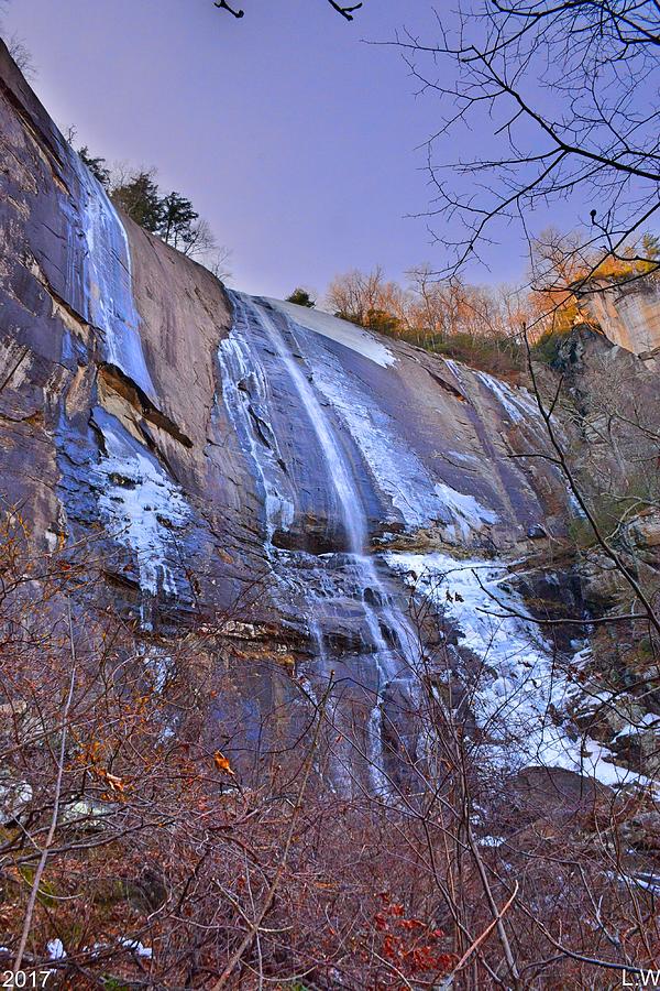 Hickory Nut Falls At Chimney Rock State Park Vertical Photograph by Lisa Wooten