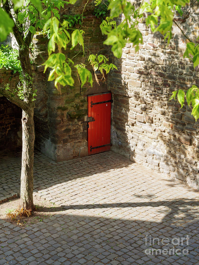 Hidden door in the old town wall Maastricht Netherlands Photograph by Louise Heusinkveld