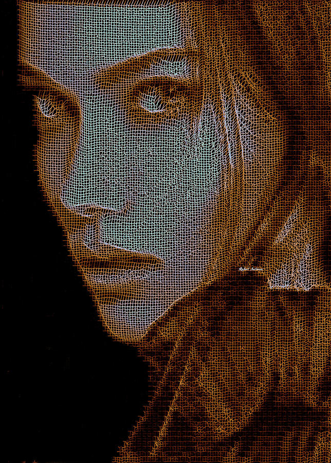 Hidden Face in Sepia Digital Art by Rafael Salazar