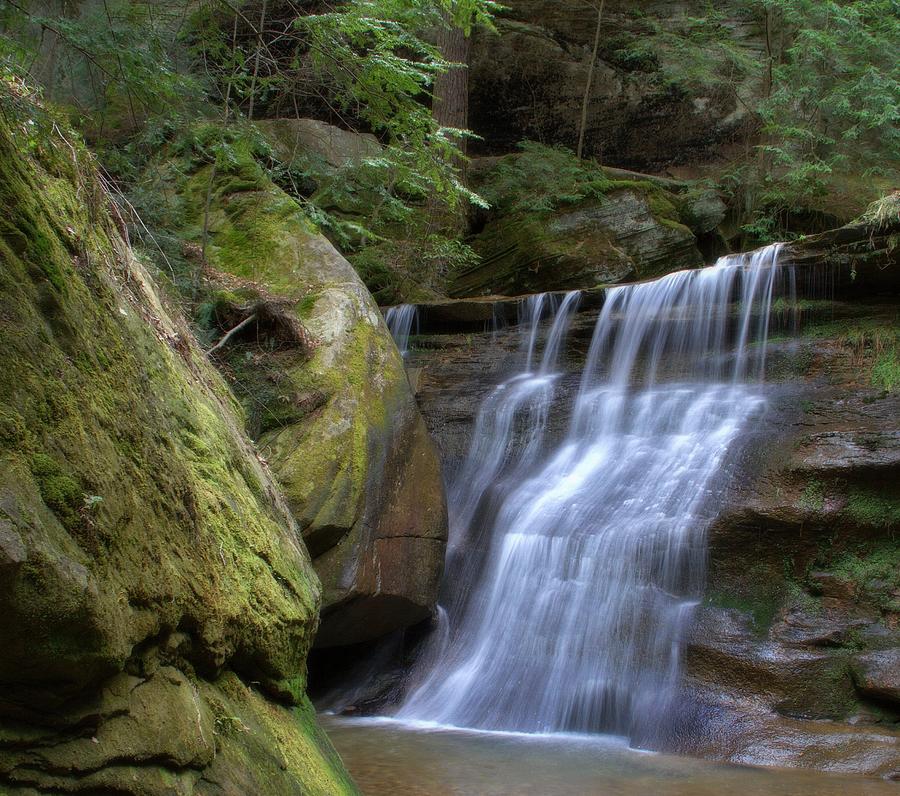 Hidden Falls In Hocking Hills Photograph by Dan Sproul