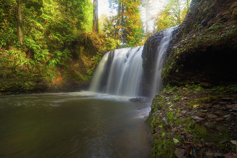 Hidden Falls in Rock Creek Photograph by David Gn