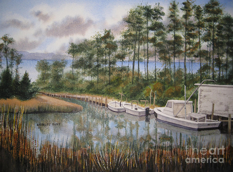 Hidden Harbor Painting by Shirley Braithwaite Hunt