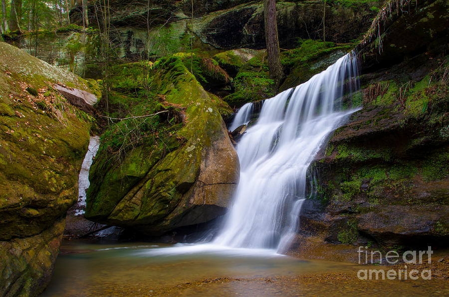 Hidden Hocking Hills Waterfall Ohio Photograph by Ina Kratzsch - Pixels