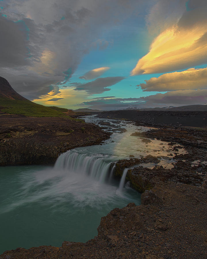 Waterfall Photograph - Hidden Icelandic Waterfall by Nicholas Palmieri